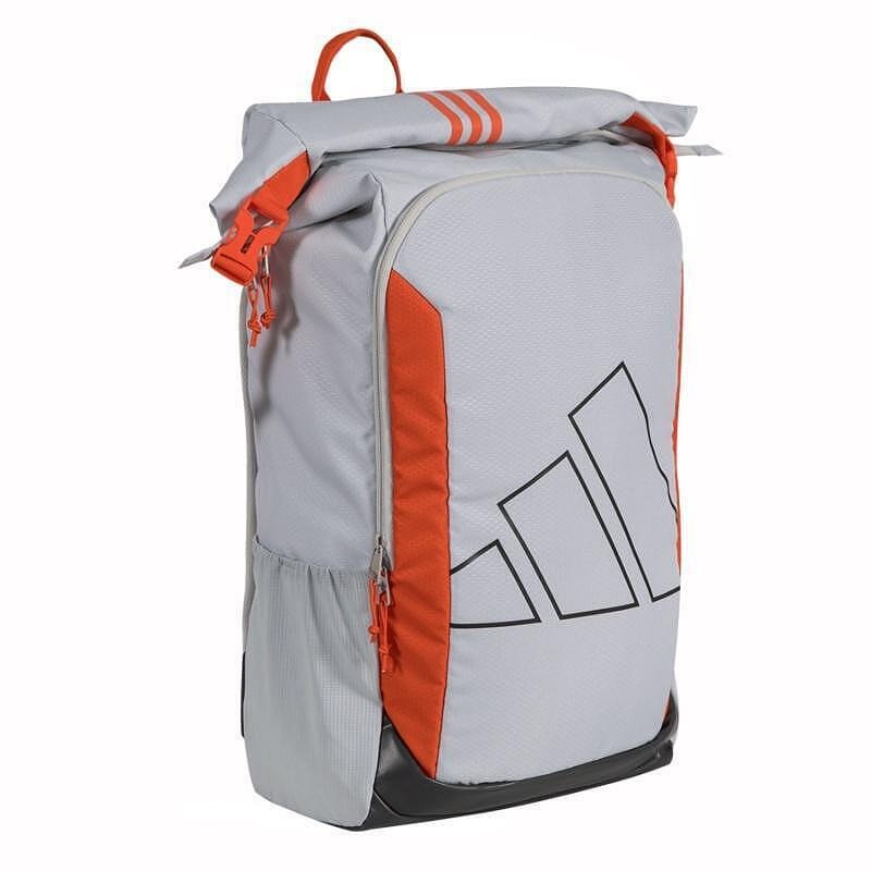 Падел раница Adidas Multigame 3.3 Grey с rolltop отваряне, странични мрежести джобове и отделение за лаптоп, подходяща за тренировки и състезания