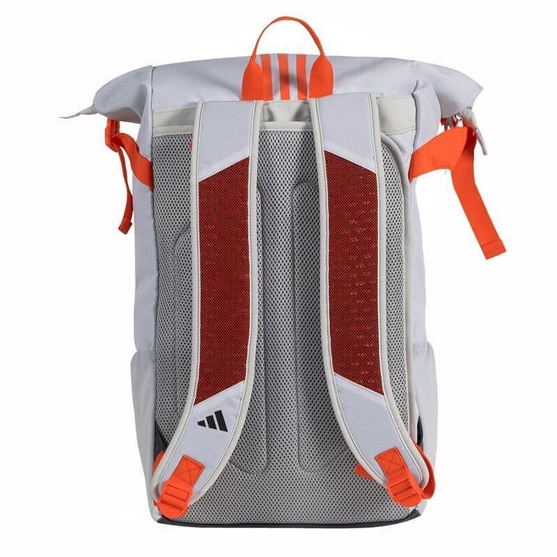 Падел раница Adidas Multigame 3.3 Grey с rolltop отваряне, странични мрежести джобове и отделение за лаптоп, подходяща за тренировки и състезания