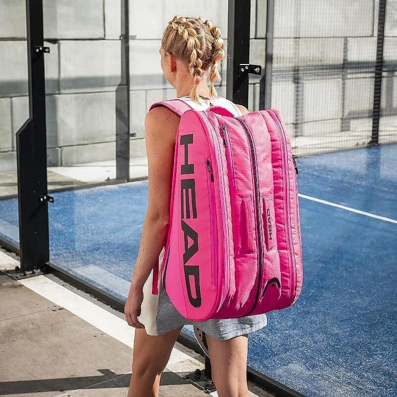 Падел термобег Head Tour Pink – розова термочанта за падел ракети с голям капацитет и удобни джобове