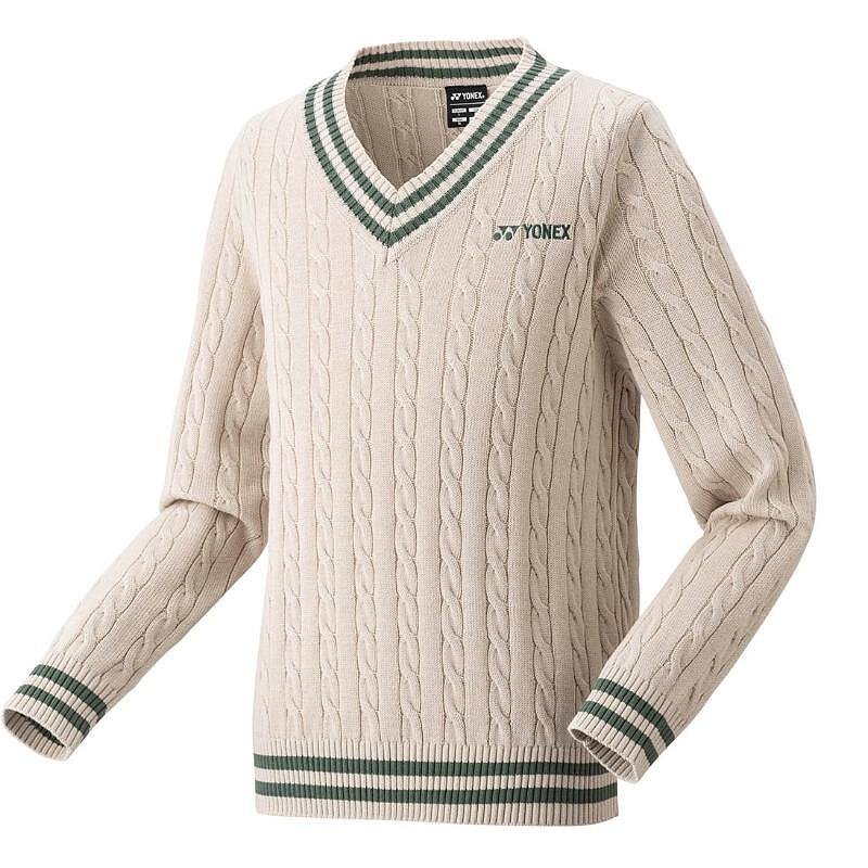 Пуловер Yonex 2025 Unisex Sweater OATMEAL – стилен и удобен за тренировка, мач и ежедневие.