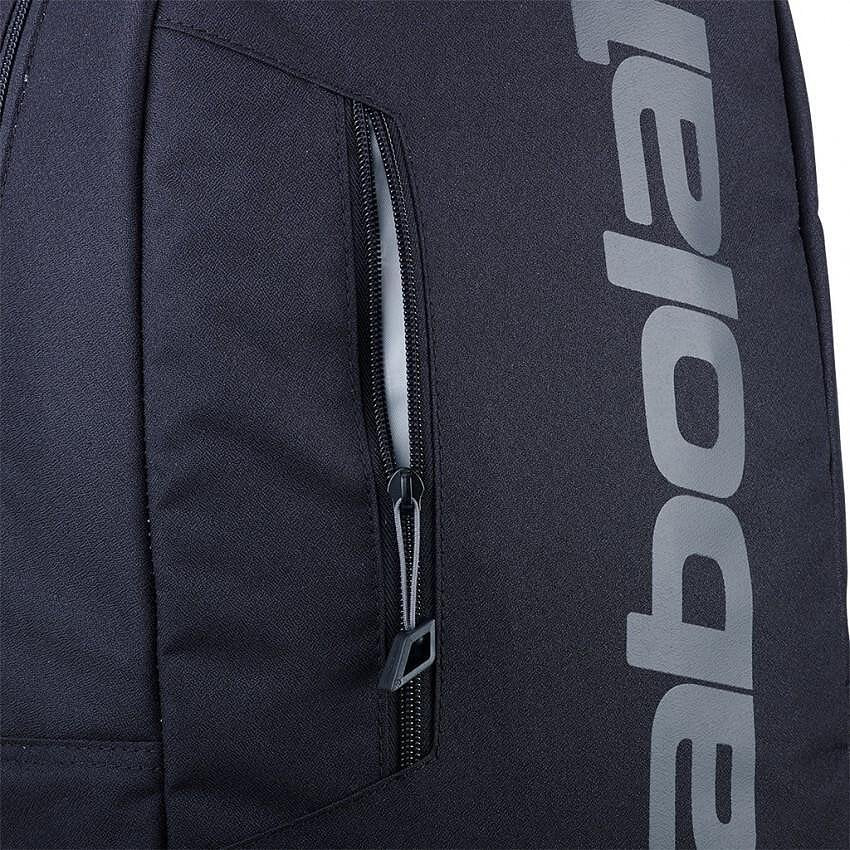 Rucsac Babolat Court Lite Black – rucsac de tenis negru Babolat cu fermoar și logo pentru echipament de tenis.