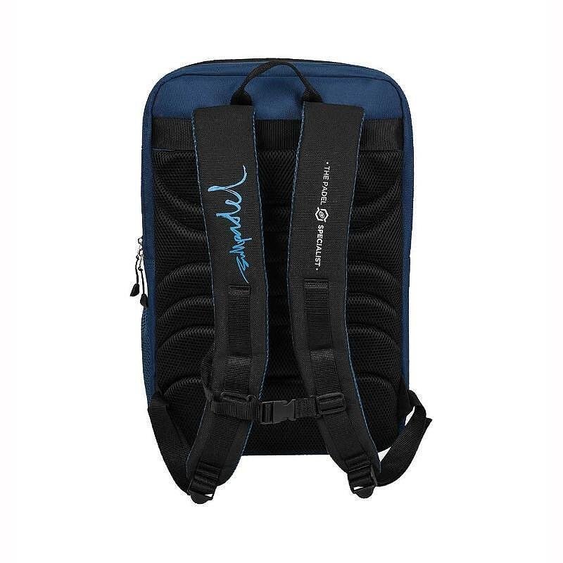 Раница Bullpadel IONIC Black - – термо отделение за ракети, подплатен гръб, страничен джоб за топки