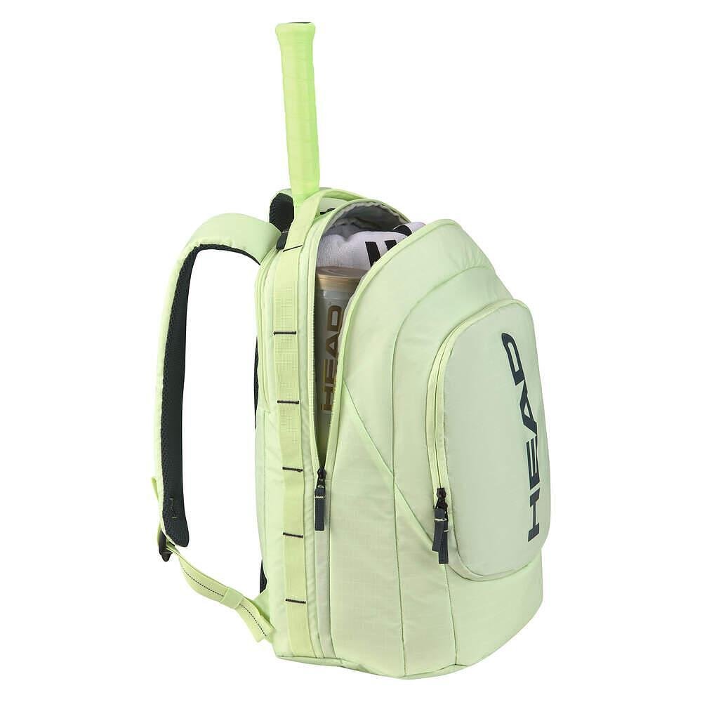 Head Pro 30L Green - green tennis backpack with compartments for rackets and accessories, suitable for a tennis shop