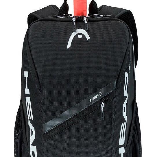 Раница Head Tour 25L Black – тенис раница за екипировка, с отделение за обувки и удобен външен джоб