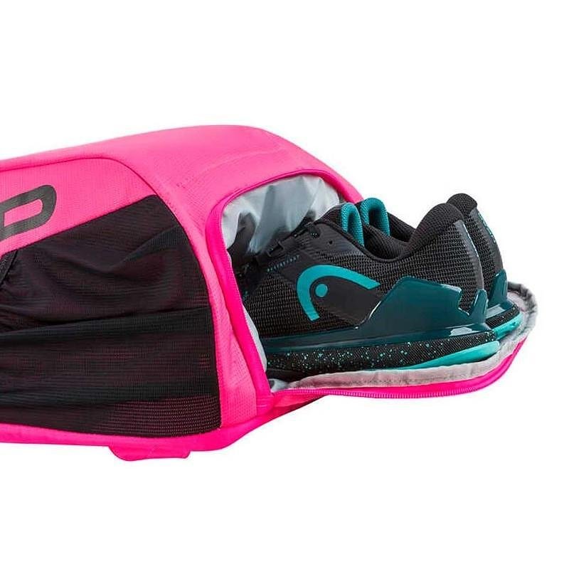 Раница Head Tour 25L Pink, розова тенис раница с отделение за обувки и бърз достъп за екипировка