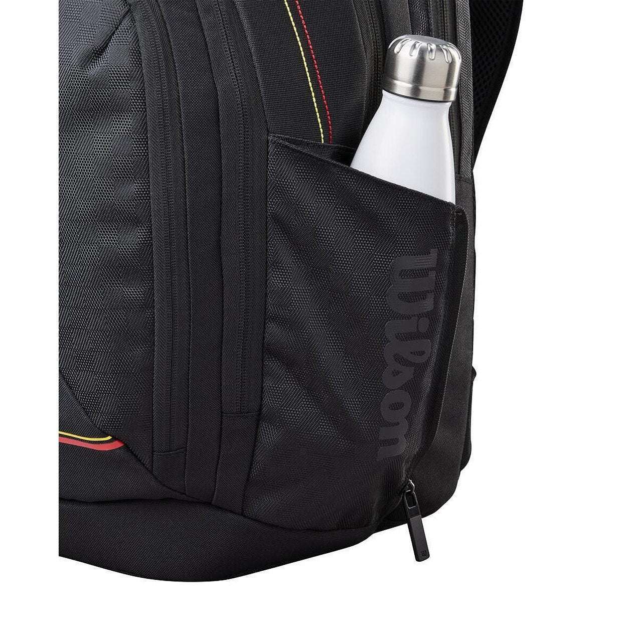 Раница Wilson Pro Staff Classic с страничен джоб за бутилка, стилна тенис раница за тенис екипировка