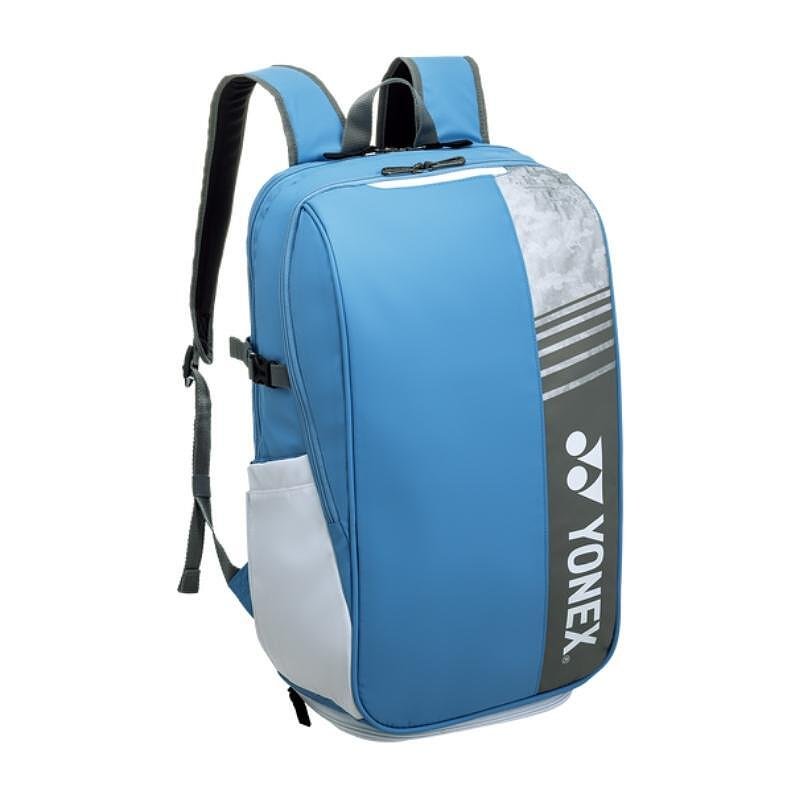 Раница Yonex Club Grayish Blue – спортна тенис раница с 2 отделения, джоб за бутилка и място за екипировка