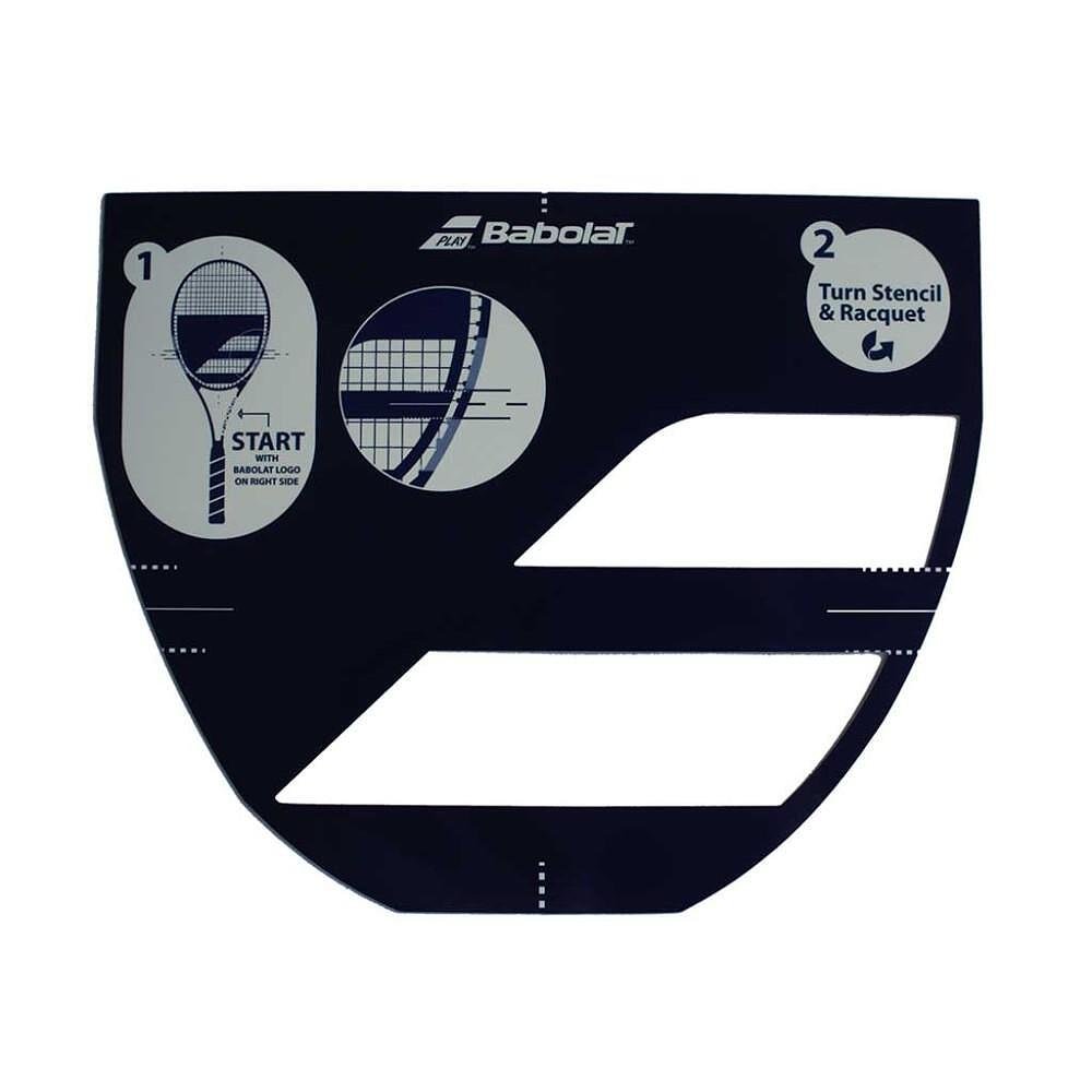 Babolat logo stencil for tennis rackets and padel rackets, precise string stencil for Babolat