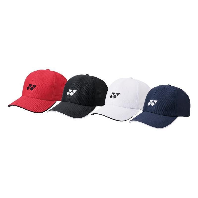 Yonex CAP 341 White cap – white Yonex cap made of 100% polyester, one size, sporty style for tennis and padel.