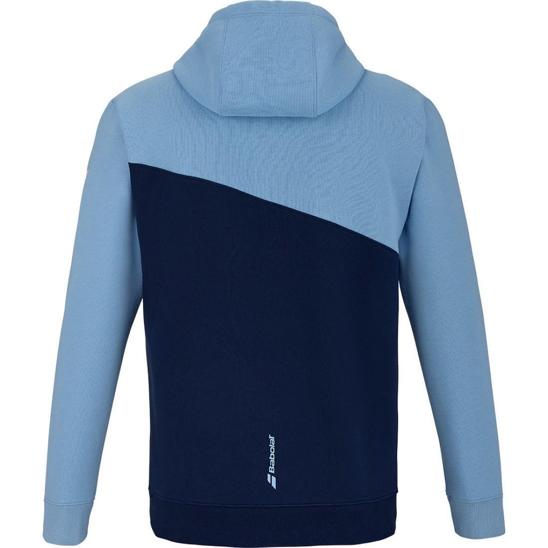 Суитшърт Babolat DRIVE HOOD SWEAT - drive blue, удобен мъжки модел за тренировки и мачове
