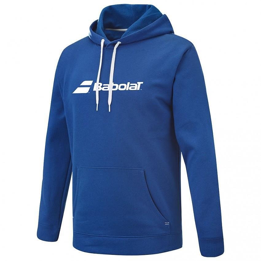 Hanorac bărbătesc Babolat EXERCISE HOOD 2024 - albastru sodalit, confortabil pentru antrenamente și uz zilnic.