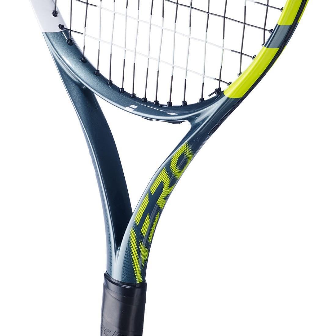 Babolat Aero Junior 25 tennis racket - a lightweight kids' racket for control, maneuverability, and topspin, inspired by champions.