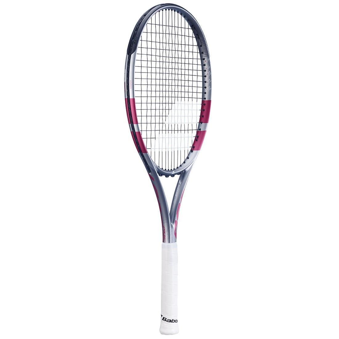 Babolat Boost Aero Pink tennis racket – a lightweight pre-strung racket for beginners and recreational players