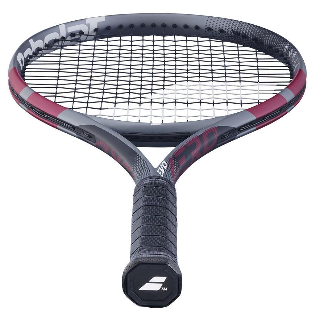 Tennis racket Babolat Evo Aero Pink Gen2 for intermediate players with power, control, and comfort.