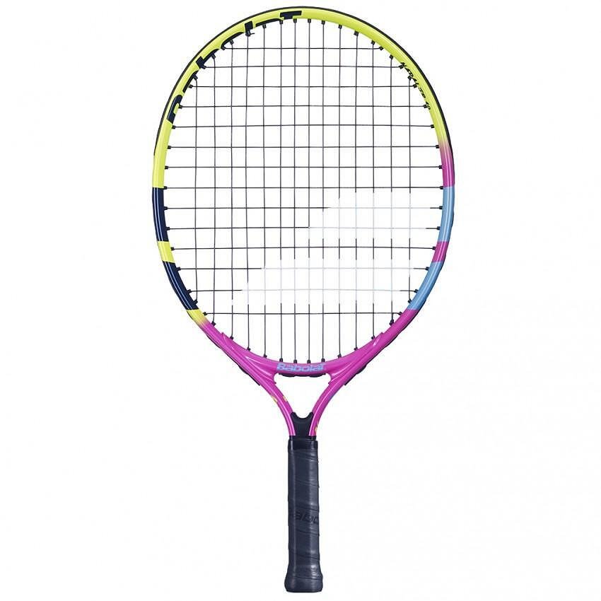 Babolat Nadal Junior 19 tennis racket for children 4-5 years old with cover, Rafael Nadal colors
