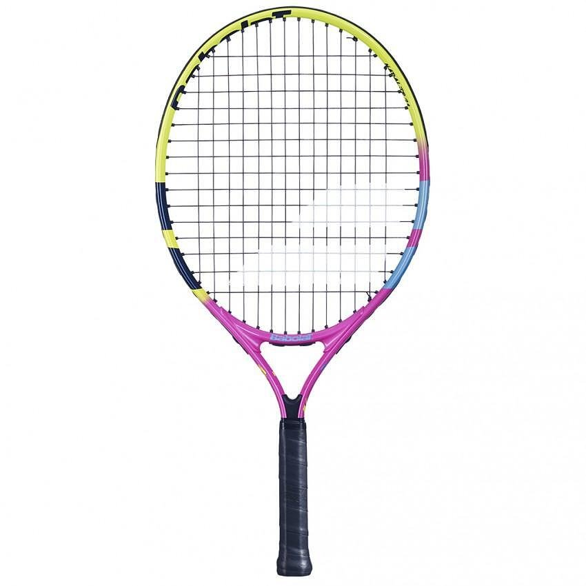 Babolat Nadal Junior 21 tennis racket for children 5-6 years old with cover, Nadal colors, ideal for beginners.