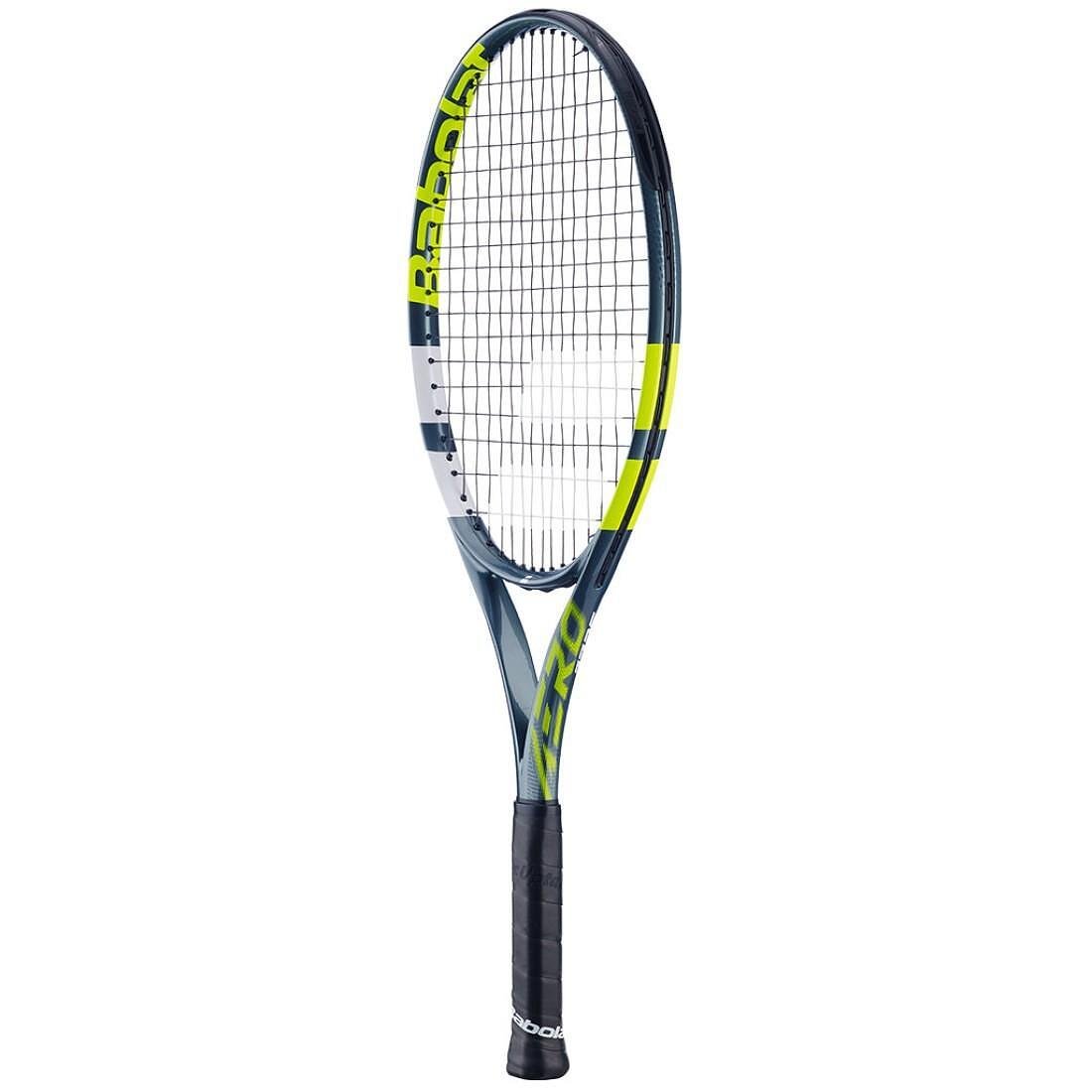 Babolat Aero Junior 26 tennis racket for kids, lightweight and aerodynamic, with a comfortable grip for better topspin
