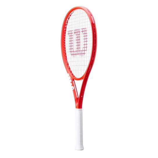 Wilson Clash 100 V3 Reverse tennis racket – red, unstrung, for power, control and comfort for all levels.