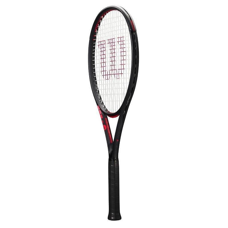 Wilson Clash 100 Pro V3 tennis racket – black and red design, comfort and stability for tennis players