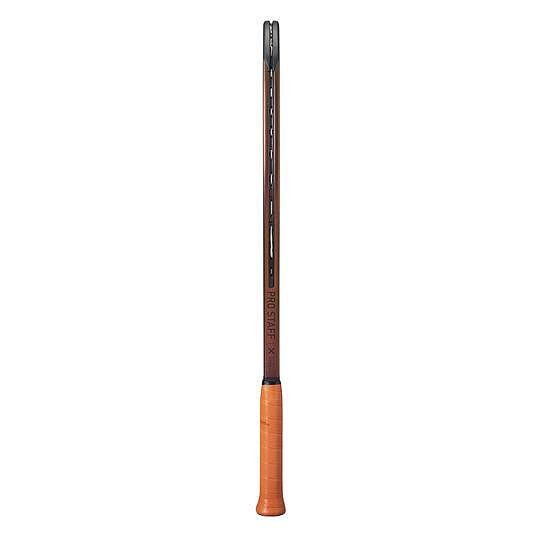 Wilson Pro Staff X V14 tennis racket with a Desert Bronze design and a larger sweet spot for precise control