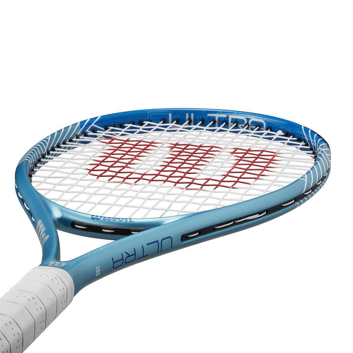 Тенис ракета Wilson Ultra Power 103 Tns в синьо, мощна и комфортна тенис ракета за по-добър спин и контрол
