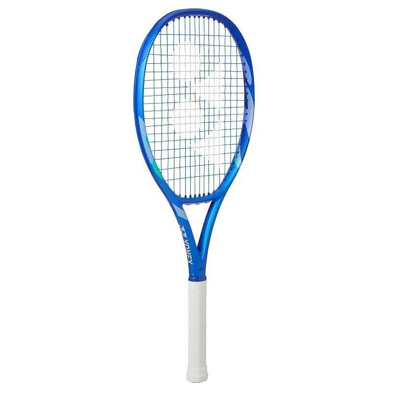 Tennis racket Yonex Ezone Alpha SL Blast Blue – a light and maneuverable racket for beginners and juniors, factory strung