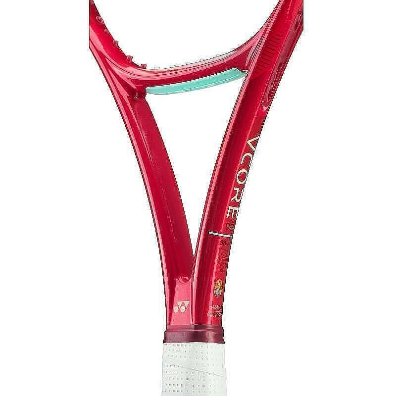 Yonex VCORE 98 Ruby Red tennis racket – red tennis racket for control, spin and stability