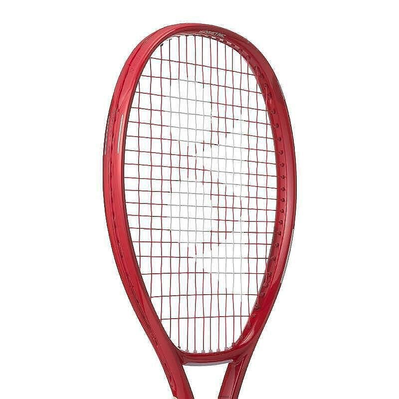 Yonex VCORE Alpha L Ruby Red tennis racket – a lightweight, balanced, and pre-strung Yonex tennis racket for spin and comfort.