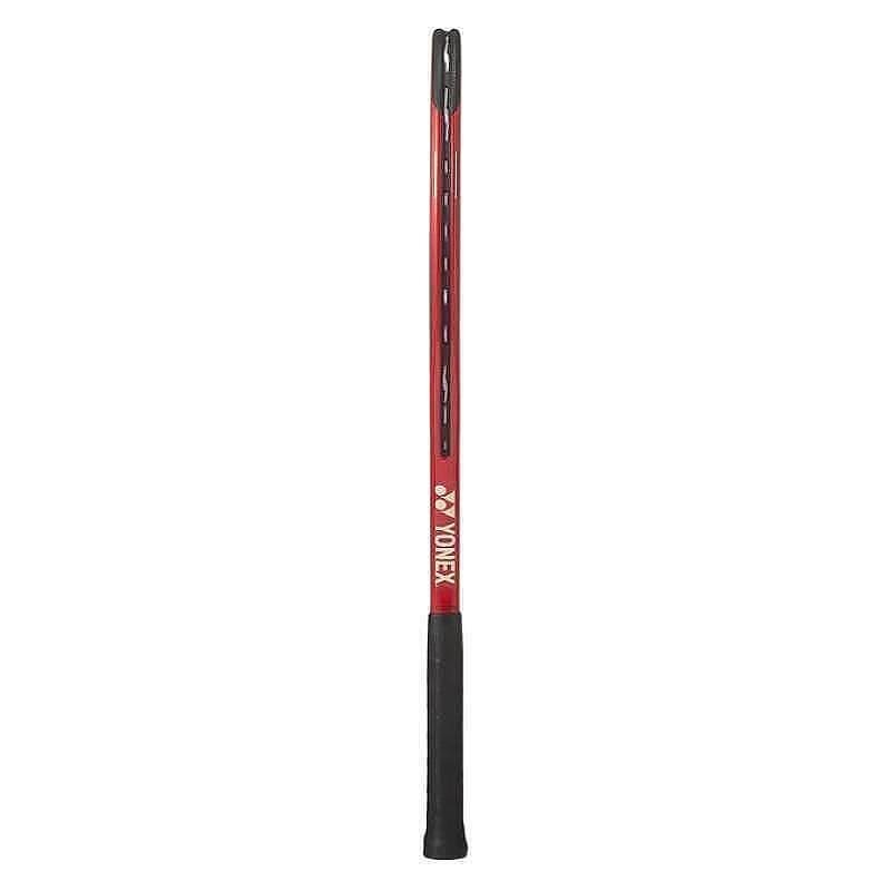 Yonex VCORE PLAY Ruby Red tennis racket – a lightweight 265 g racket for spin and control, ideal for confident play