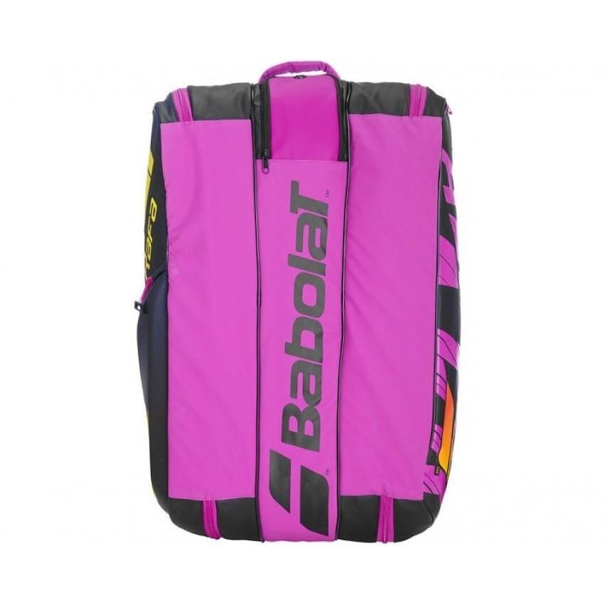 Babolat RH PURE AERO RAFA thermal bag - 12 rackets, purple-black tennis bag for 12 rackets with Rafa design