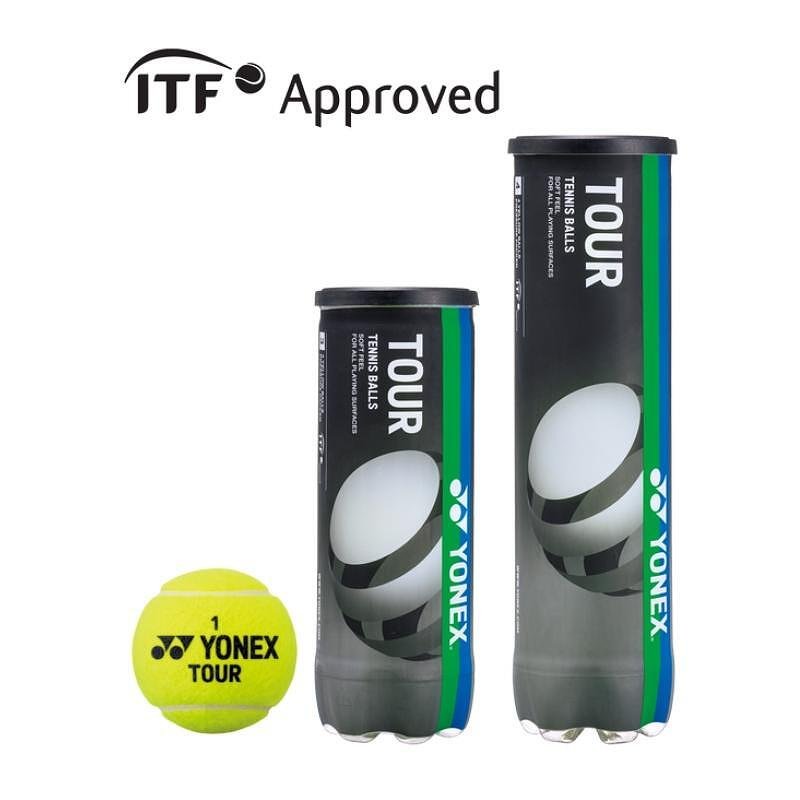Mingi de tenis Yonex TOUR x4, aprobate de ITF, pentru joc profesionist pe toate suprafețele