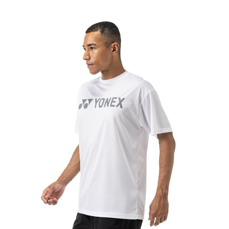 Тениска Yonex YM0046 Unisex White – лека и дишаща спортна тениска Yonex за комфорт и свобода на движение