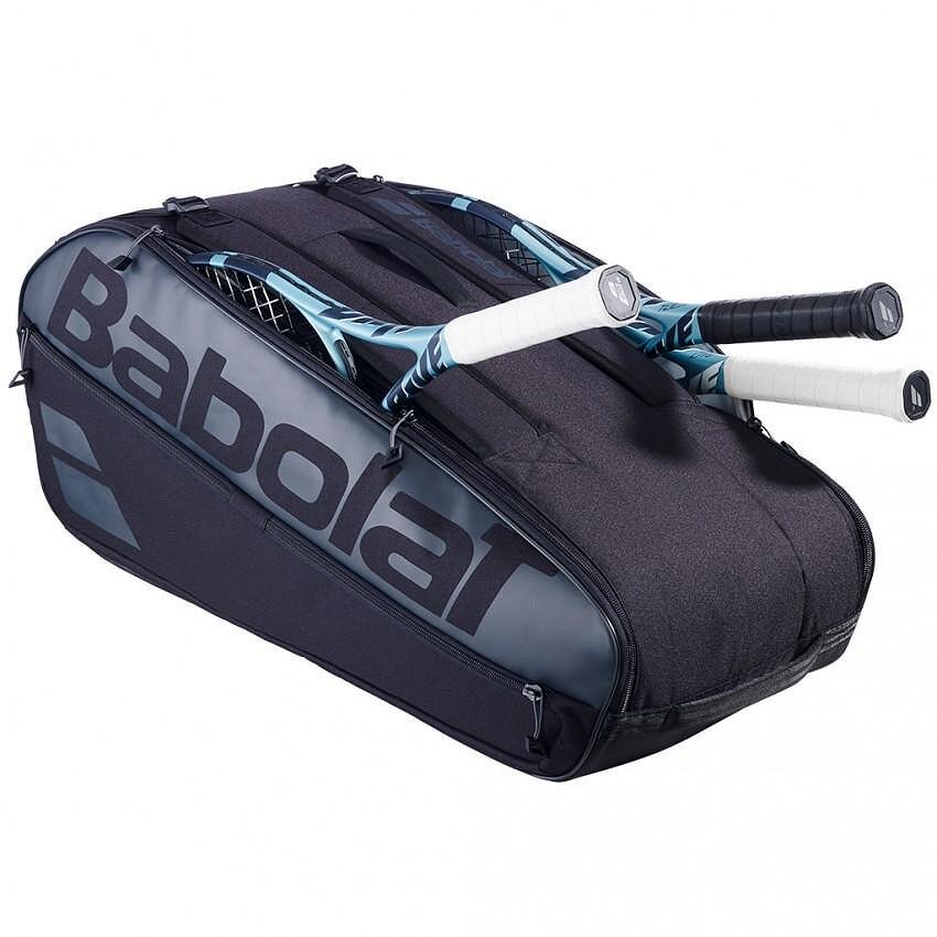 Babolat EVO COURT L 2ND GEN 2025 Black thermal bag - 9 racquets, black tennis bag for racquets and accessories