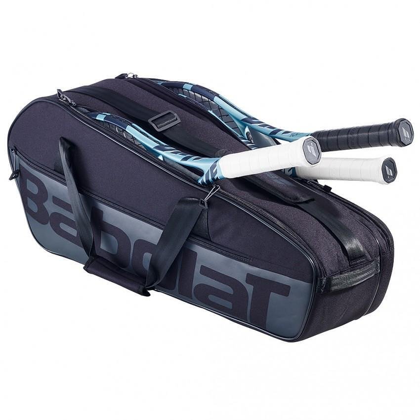 Babolat EVO COURT M 2025 Black thermobag - tennis bag for 6 rackets, comfortable and durable
