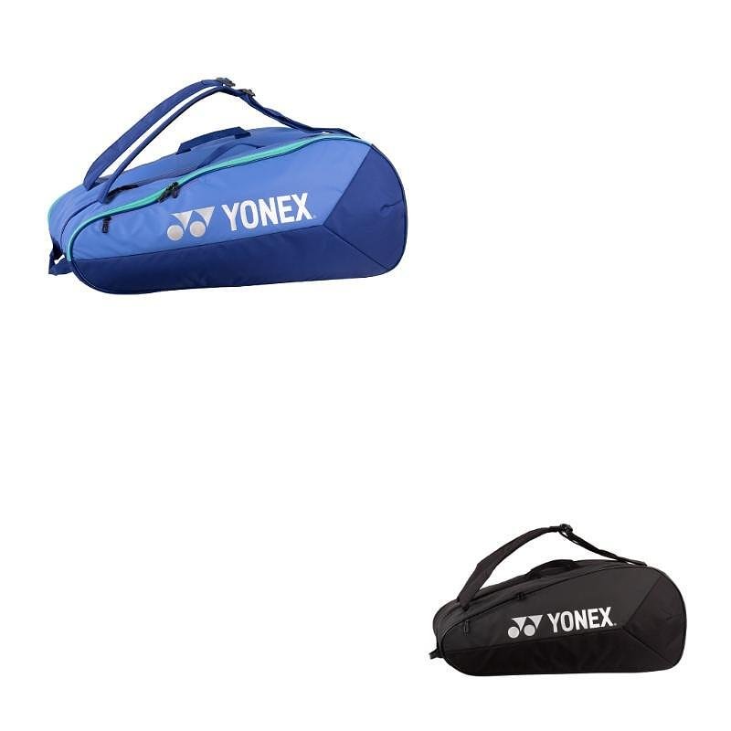 Termobag YONEX TEAM Black - 12 rachete, rucsac de tenis negru Yonex pentru rachete, pantofi și echipament