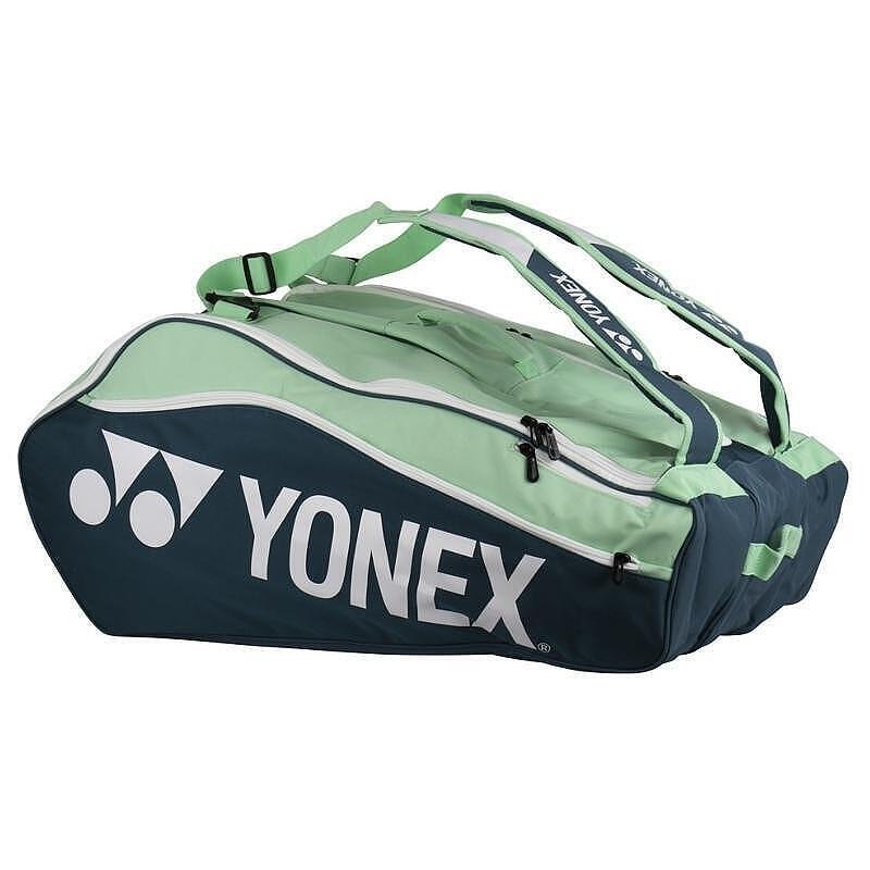 Термобег Yonex Club Line Petrol/Mint - 12 ракети - просторен тенис сак за екипировка и ракети