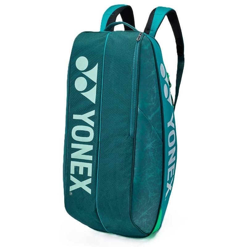 Термобег YONEX PRO BAG Dark Green - 6 ракети, стилен и функционален тенис сак за ракети и екипировка.
