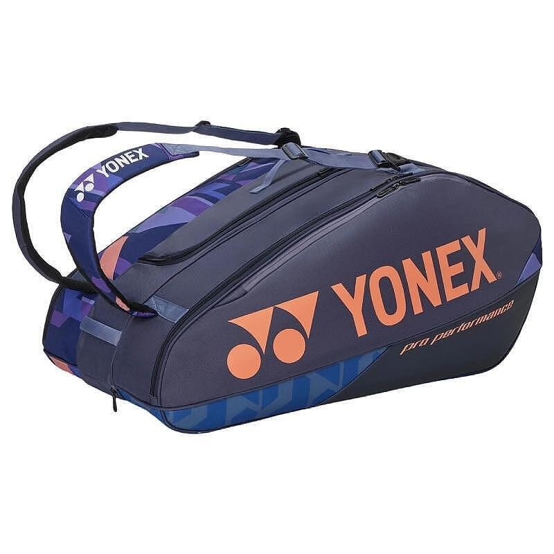 Термобег YONEX PRO BAG Midnight Navy - 12 ракети, просторен тенис сак за 12 ракети
