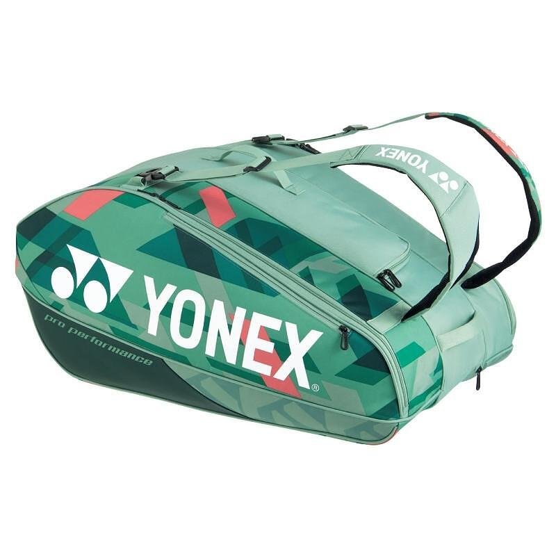 Thermobag YONEX PRO BAG Olive Green - 12 rackets, green Yonex tennis bag for up to 12 rackets and accessories