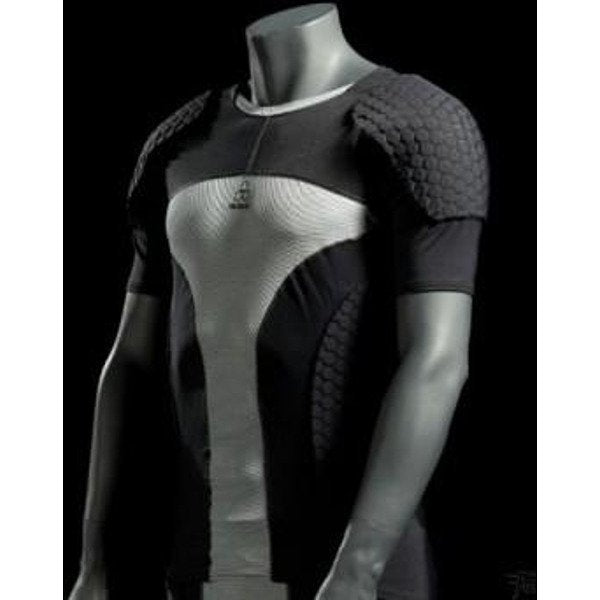 McDAVID short-sleeve goalkeeper shirt, professional compression shirt with HexPad protection and UltraHDC