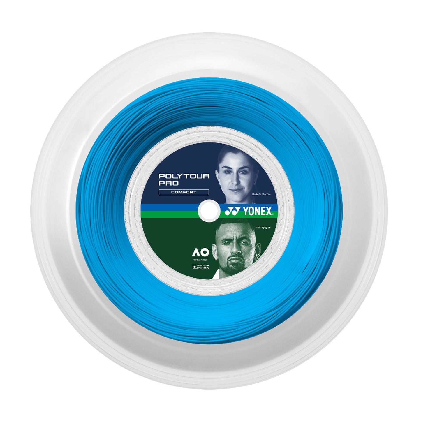 Рулон Yonex Polytour Pro 1.20, 1.25, 1.30 Blue – кордаж за тенис с отличен контрол и комфорт
