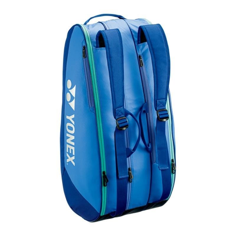 YONEX TEAM Blast Blue Thermal Bag - 9 racquets, blue thermal bag for tennis and padel racquets with separate shoe pocket