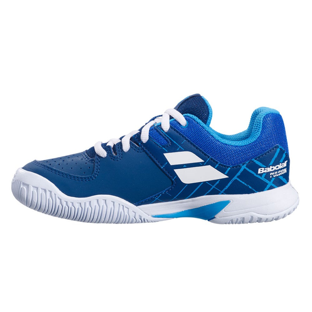 Детски маратонки Babolat Pulsion AC JR Estate Blue/White с лекота и комфорт за тенис.