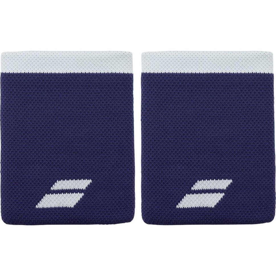 Babolat Logo Jumbo Illusion Blue Wristbands x2