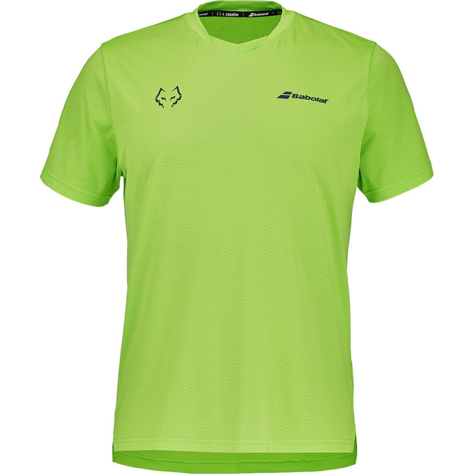 Men's Babolat Crew Neck Tee J Lebron Green Flash