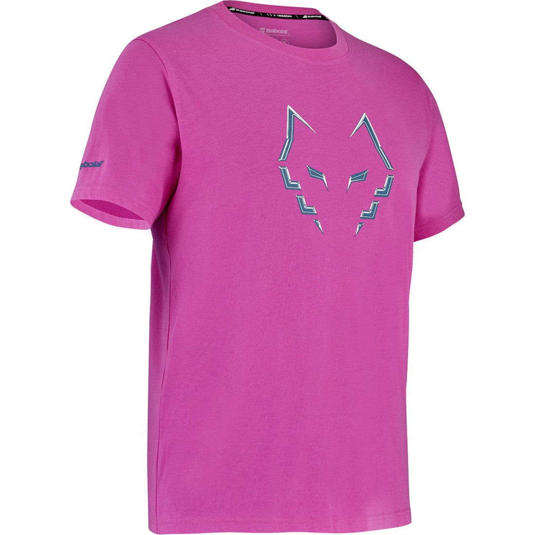 Men's Babolat Cotton Tee J. Lebbbron Raspberry T-shirt