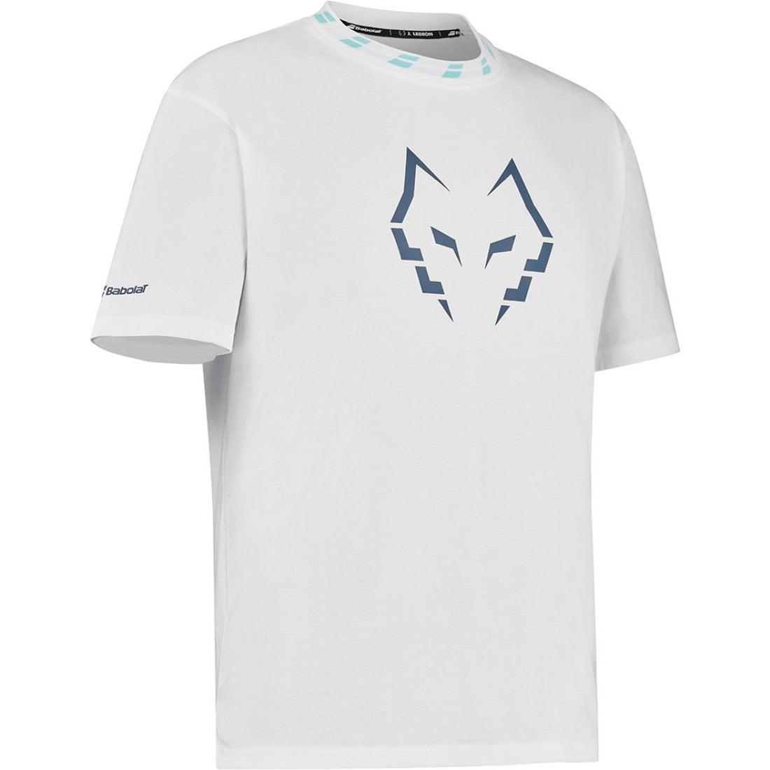 Men's Babolat Cotton Tee Wide J. Lebron White