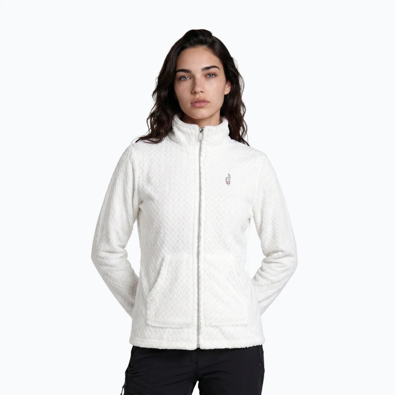 Women's AULP Becco White fleece top