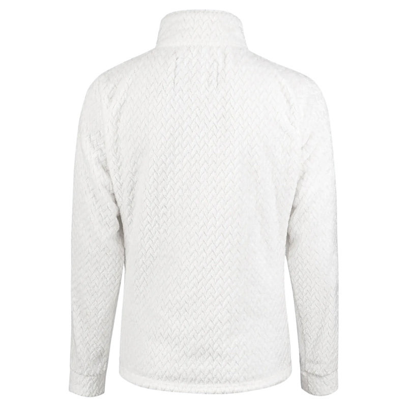 Women's AULP Becco White fleece top