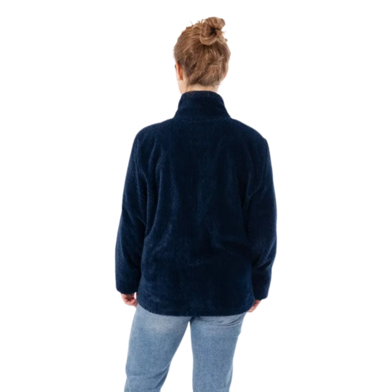 Women's AULP Becco Navy fleece top